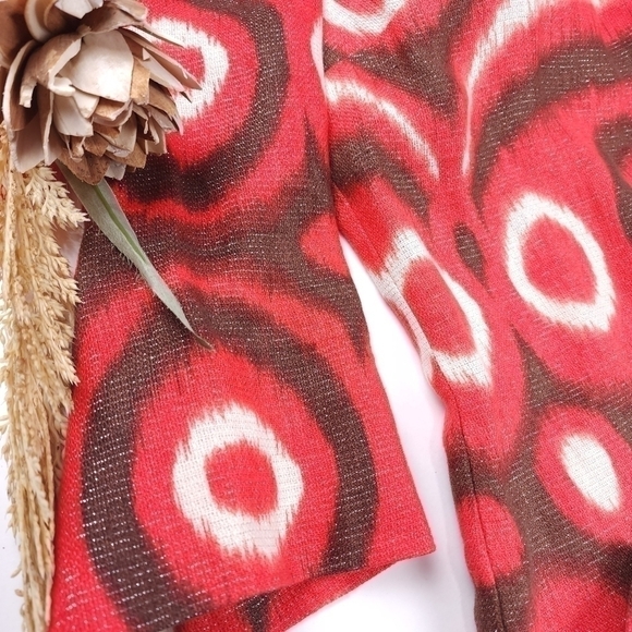 Tory Burch Linen Boho Smock Top Boat Neck Tunic Sz 4 - Picture 9 of 16